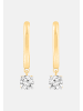 Ethische Diamanten Ohrringe aus 375 Gelbgold mit Lab Grown Diamant