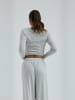 Seamless Basic Hose Jacquard in Lt grey melange