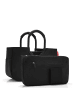 Reisenthel loopshopper M / Shopper 40 cm (summerstripes coffee) in frame black/black