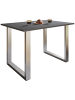 VCM  Premium Holz Esstisch Küchentisch Xona U 140x50 in Silber/ Anthrazit