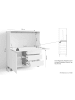 byLiving Sekretär VALENTIN in Weiß/Eiche-Optik - (B) 120 x (H) 127 x (T) 38 cm