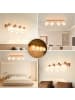 ZMH Deckenleuchte in Beige 4-flammige E14 Modern Holz Deckenspot MAX.25W
