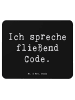Mr. & Mrs. Panda Mousepad Spruch Code Meister mit Spruch in Schwarz