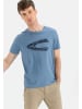 Camel Active T-Shirt mit Print aus nachhaltigem Organic Cotton in Blau