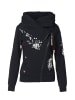 KOROSHI Women's open hoodie in SCHWARZ