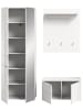 ebuy24 Garderobenmöbel Solero Weiß 163 x 37 cm
