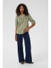 Kaffe Langarm-Bluse KAstridy Regular fit in Grape Leaf/Chalk