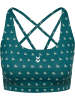 Hummel Sport-BH "Hiit Aop Impact Strap Bra" in Grün