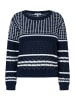 More & More leichter Ajour-Pullover,Streifenmix in structure stripe