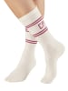 Copenhagen Studios Langsocken in 2x cream weiß mit beere