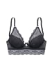LASCANA Push-up-BH in schwarz