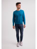 CASH-MERE.CH Rundhals Pullover in Mykonos Blau