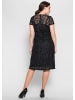 sheego Cocktailkleid in schwarz