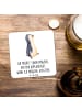 Mr. & Mrs. Panda Gläseruntersetzer Pinguin mHerzieren mit Spruch in Weiß