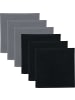 Erwin Müller Baumwolle Spültuch 2-farbig 6er-Pack in grau/schwarz