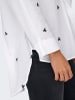 ONLY Bluse Hemdkragen Box Fit Manschetten Knopfleiste in Weiß-4