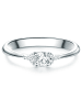 Trilani Ring Sterling Silber Zirkonia in silber
