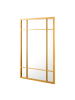 en.casa Wandspiegel Colobraro in Gold (H)90cm (B)60cm (T)1.8cm (G)6.95kg