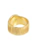 Elli Ring 925 Sterling Silber Siegelring in Gold