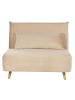 Beliani Schlafsofa SETTEN in Beige/Braun - (W) 104 x (H) 82 x (L) 90 cm