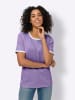 Sieh an! Shirt in lavendel-ecru