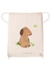 Mr. & Mrs. Panda Jutebeutel Hund Kleeblatt ohne Spruch in Creme