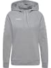 Hummel Hummel Cotton Kapuzenpullover Hmlgo Multisport Damen Atmungsaktiv in GREY MELANGE