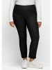 sheego Kuschelige, melierte Leggings in schwarz