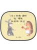 Mr. & Mrs. Panda Sonnenschutz Auto Hase Igel mit Spruch in Gelb Pastell