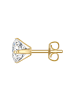 True Rebels Ohrringe aus Edelstahl Zirkonia in gelbgold