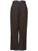 Street One High Waist Wide Leg Hose aus Leinen in Braun