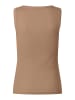More & More schmales Tank-Top, gerippt in brown