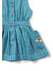 Little Green Radicals Pinafore Button Dress in Blue