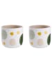 Butlers Blumentopf SEVENTIES 2er-Set in Multicolor
