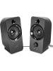 Speedlink DAROC Stereo PC Speaker Lautsprecher Klinkenstecker 3,5mm AUX 12Watt USB schwarz