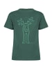 elkline T-Shirt Rudölfchen Kult Elch in trekking green - pine