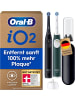 Oral-B iO Series 2 Elektrische Zahnbürste Doppelpack + Aufsteckbürsten Reise-Etui