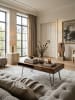 KADIMA DESIGN Couchtisch Sheesham | Schubfächer, Metallfüße, Massiv in Braun