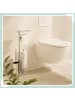 relaxdays WC-Garnitur in Silber/ Schwarz - (B)22 x (H)75 x (T)20 cm