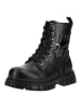 DOCKERS Stiefelette in Schwarz/Silber