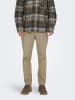 Only&Sons Hose Chino Basic Reißverschluss Gesäßtaschen in Beige