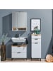 home24 home24 Waschbeckenunterschrank mit 2 Schubkästen aus Holzwerkstoff im modernen Stil in Matt Weiß