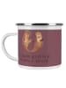 Mr. & Mrs. Panda Emaille Tasse Flitterwochen-Magie mit Spruch in Kaffa Coffee