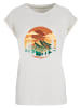 F4NT4STIC T-Shirt Sonnenuntergang Berglandschaft in Whitesand