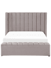 Beliani 3-tlg Doppelbett NOYERS in Grau
