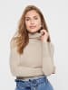 ONLY Basic Strickpullover Rollkragen Sweater ONLVENICE in Creme