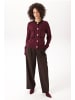 Aniston CASUAL Strickjacke in bordeauxmeliert-dunkelbraun