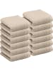 REDBEST Frottier, Leichtfrottier Gästetuch 12er-Pack Oceanside in beige