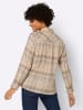 WITT WEIDEN Flanell-Bluse in camel-steingrau-kariert
