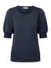 Fransa Rundhalsshirt in blau